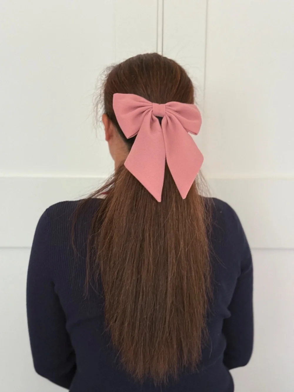 Chiffon hair bow clip for women girls - Picture 2 of 4